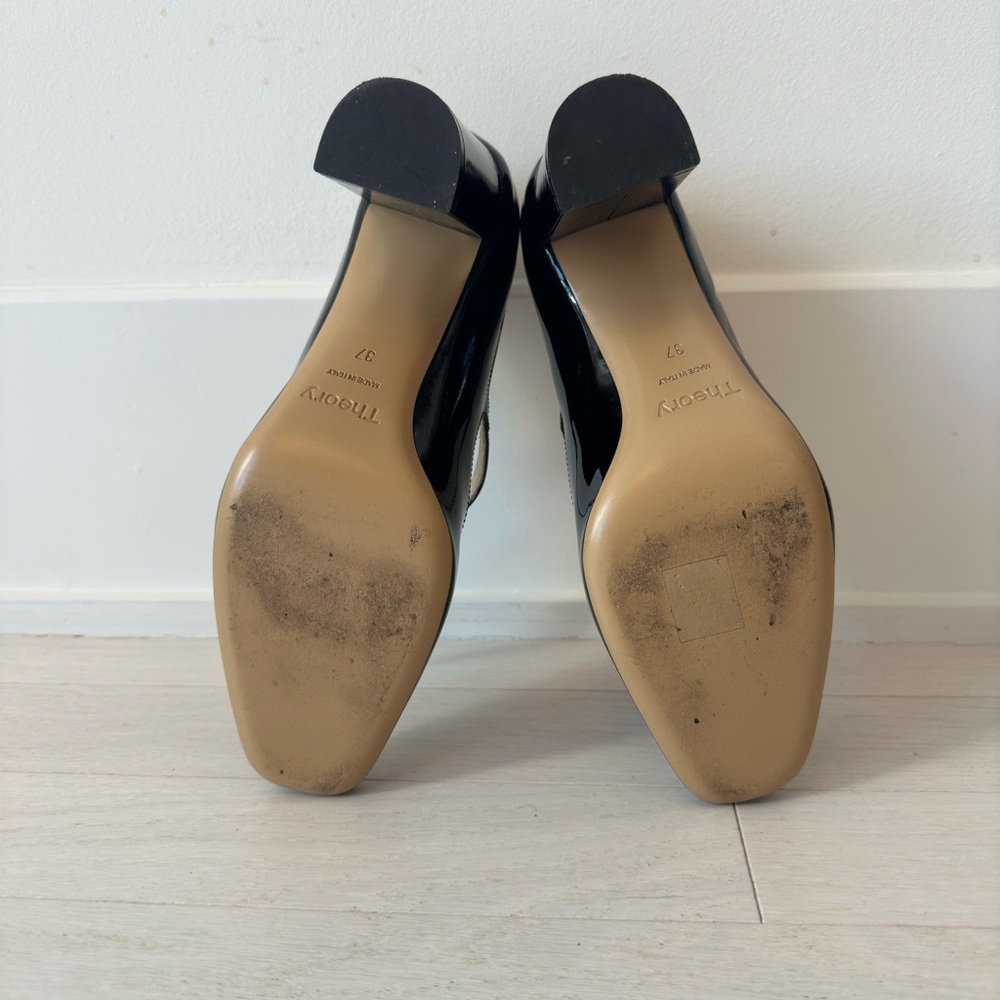 Theory Black Mary Jane Heels - Picture 5 of 5